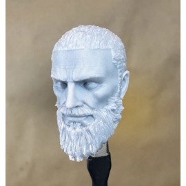 Custom RICK GRIMES Head (Finale) Walking Ded | 8k Resin Print 4" 6" 7" 12" Scale - 6"