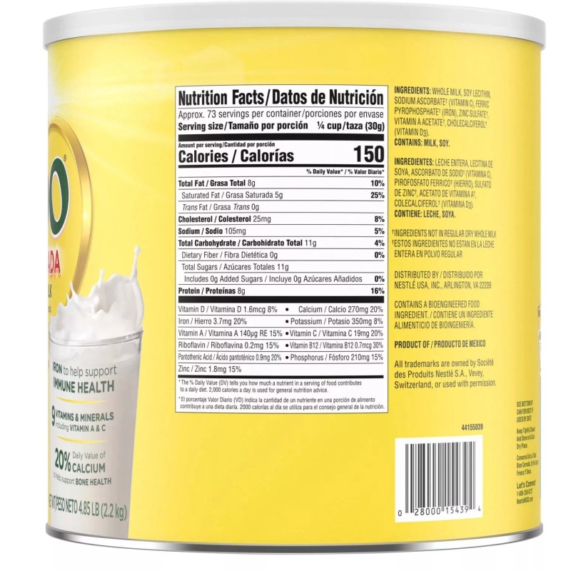 Nestle Nido 2 PACK - Nestle NIDO Fortificada Whole Milk