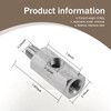 MLY 1 PC 1/8 NPT Tee Oil Pressure Sensor Adapter,