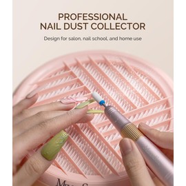 MelodySusie MelodySusie Nail Dust Collector,Compact Vacuum Fan Dust Collector for Beginner with Reusable Filter,HPro Powerful Dust Suction Machine Manicure Pedicure Tool for Acrylic Nail Polishing,Salon & Home