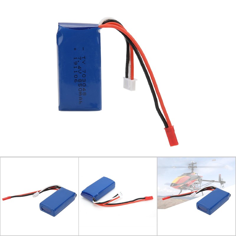 RC Helicopter Battery 7.4V 850MAH for WLtoys V912 V262 V333