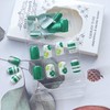 24Pcs St. Patrick's Day Press on Nails Short Square Shamrock