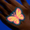 FabLab 24704 Glow in The Dark Glitter Tattoos Kit, Multi,