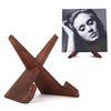 PUERSI Now Playing Vinyl Record Stand, Wooden Display Vinyl Holder