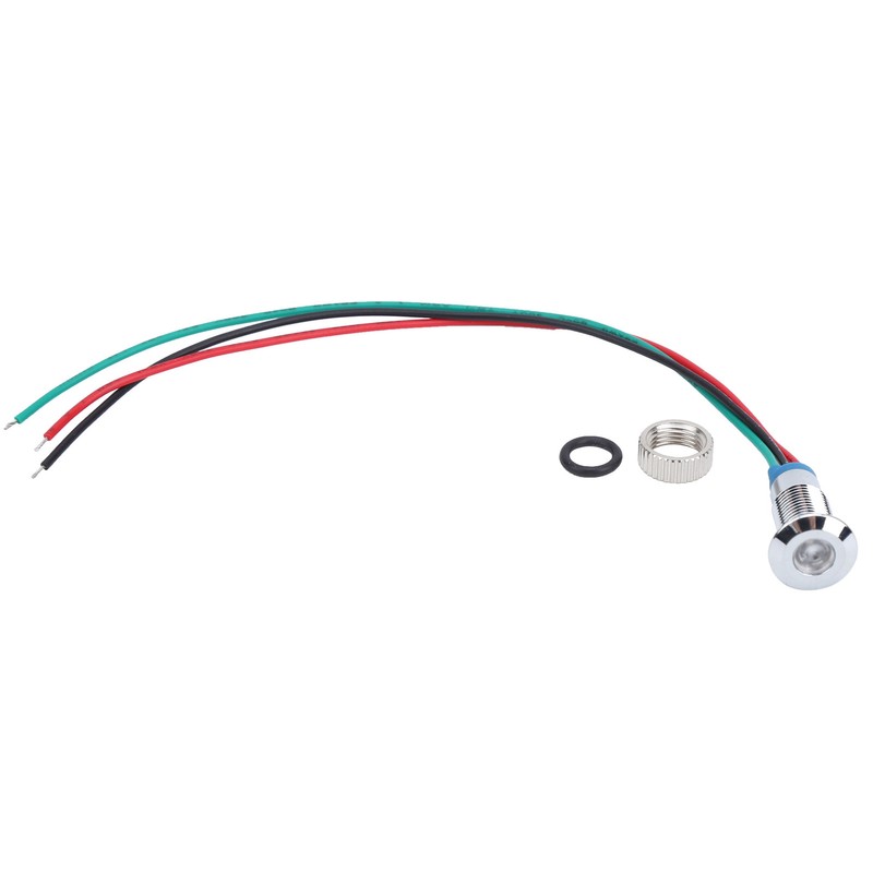 4 Set LED Indicator Light Signal Common Anode Waterproof Metal