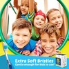 EcoFox Cepillos de Dientes Desechables Multicolor Empaquetados Individualmente 50 Piezas