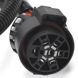 QPCRAP Trailer Tow Rear Bumper Wiring Connector Harness Kit Fit for Ford Transit 150/250/350, Transit 350 HD Vans 2015-2019, Replaces# CK4T-13B576-KE, CK4Z-13A576-B, CK4Z13A576B, 9U5Z-14489-MAA