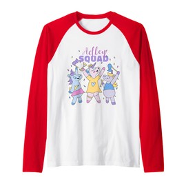 Adley Merch Unicorn Design Raglan Baseball Tee