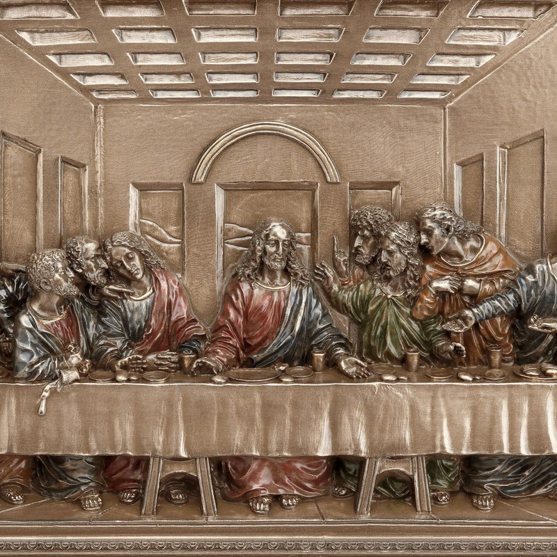 Veronese Design 11 Inch The Last Supper Framed Cold Cast