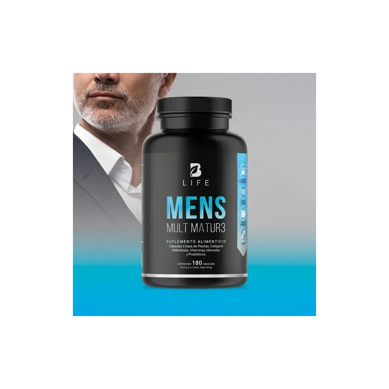 Multivitamico Para Hombre Mayor De 40 Años 180 Cáps B