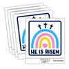 Easter Rainbow He is Risen Three Crosses Waterproof Vinyl Phone