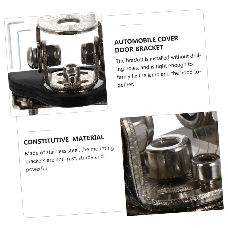 iplusmile 2pcs Light Bar Mounting Brackets Anti Work Light Clamp