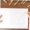 DOITOOL 16pcs Geometric Shape Stencils Drawing Stencils for DIY Painting