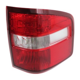 Evan-Fischer Tail Light Lens and Housing Compatible with 2004-2009 Ford F-150 Flareside New Body Style Passenger Side