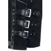 Gothicana by EMP Men's Black Vest with Buckles, black