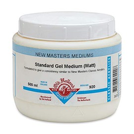 Old Holland New Masters Standard Gel Medium - Matte, 500 ml jar