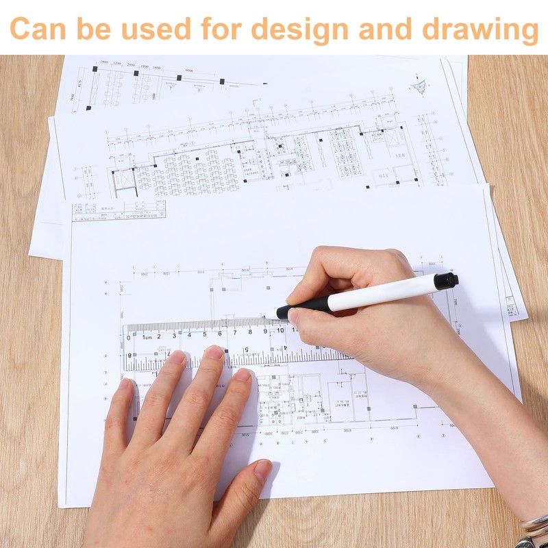 6 Stück Kunststoff Lineal 15cm/20cm/30cm Plastik Transparent Grundschule Kinder Klasse