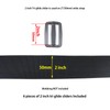 Ahijklmn Tri Glide Slides Plastic Adjustable Webbing Bar Slide Strap