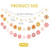 4 Daisy Pull Flags, Banner Decoration, Flower Pull Flag Decoration,
