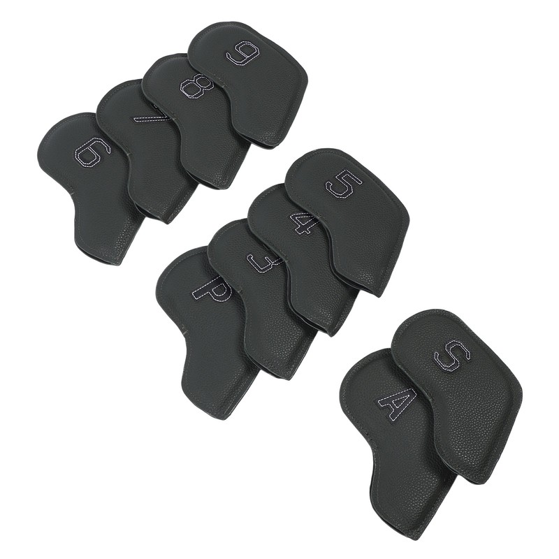 10 Pcs Golf Club Head Cover Stylish Exquisite PU Protective