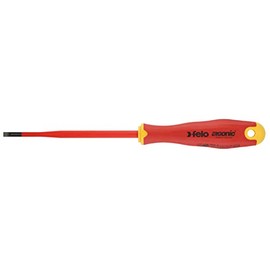 Felo 0715762639 Slotted 5/32" E-Slim Insulated Screwdriver with Length 4"