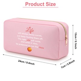 Softball Gifts for Girls Softball Cosmetic Bag Softball Player Inspirational Presents for Friend Sister Daughter Colleague Softball Theme Gift for Softball Player Team Double Side Print Toiletry Bag