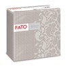 Fato - Trockene Papierservietten, Airlaid, Textileffekt, Packung mit 50 Servietten,