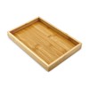 Bam & Boo - Natural Bamboo Serving Tray Modern Rectangular