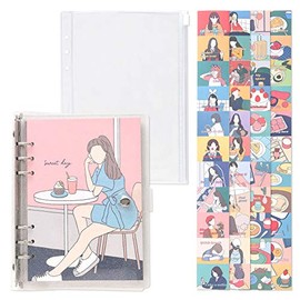 Monolike A5 Fall in NEWTRO Diary Set, Cafe - Academic Planner Weekly & Monthly Planner with PVC Cover, Zipper Bag, Sticker