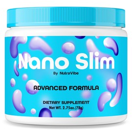 NutraVibe NanoSlim – Premium Powder Formula with Natural Ingredients to Help Maintain Steady Energy, Active Body and Support a Healthier Lifestyle, Just 1 Scoop for a Better You (30 Servings)