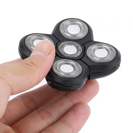 5 Head Shaver Replacement, Universal Electric Beard Shaver Carver 5 Blade Rotating Head Accessory Replacement Shavers Rotating Cutter Head Double Ring Blade, Three-dimensional(Spare 5 cutter head)