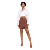 Trendyol Women's Asymmetric Woven Skirt, dunkelbraun