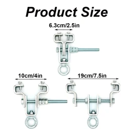 Boxing Punching Bag Hanger, Adjustable Heavy Punching Bag Accessories I-Beam Steel Beam Clamp Holder for 63mm to 190mm Beams
