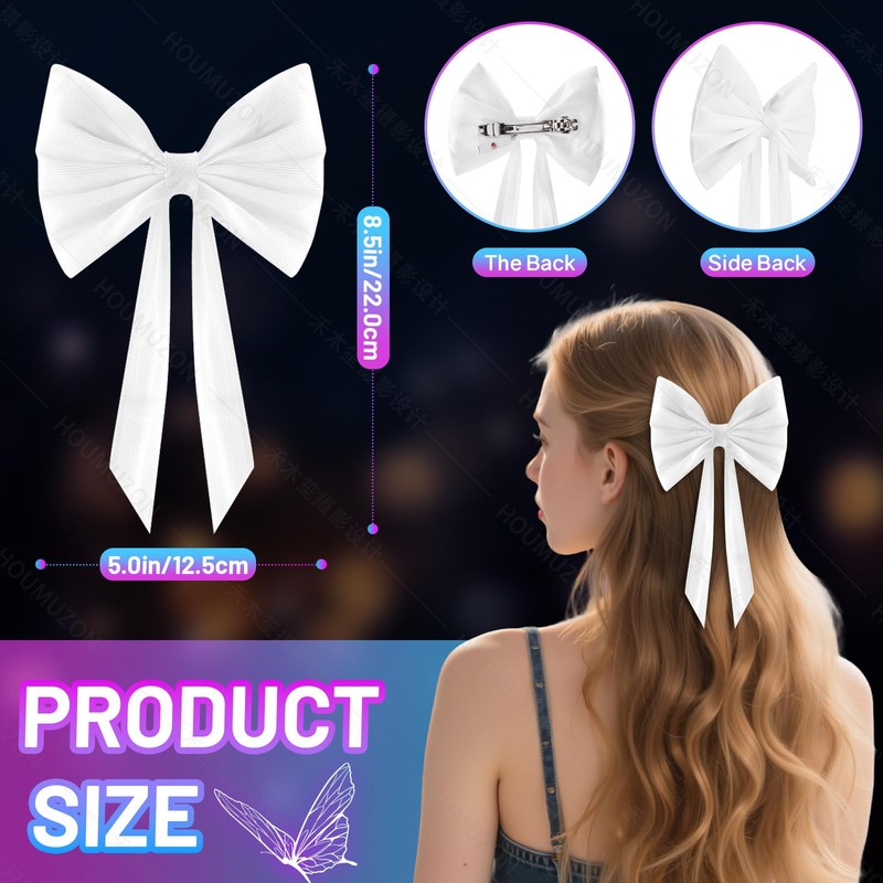 Lumisonata Light up Hair Accessories 7 Colors LED Hair Bow