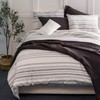 meadow park Linen Blend Duvet Cover Set Queen Size, 3