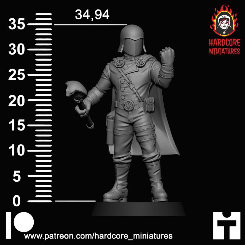Character Snake Commander 32mm army builder set 1 3d printed