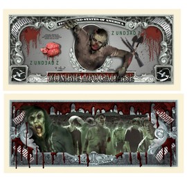 American Art Classics Zombie Million Dollar Bill - Pack of 5