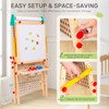 Wingyz 4-in-1 Adjustable Kids Art Easel with Magnetic Whiteboard &
