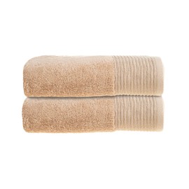 Allure Bath Fashions Set of Two Sparkle Luxury Bath Towels, Shimmering Metallic Edge, Supersoft 100% Combed Cotton, Made in Turkey, 70cm x 130cm, 550gsm - Fully Guaranteed.