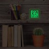 Equity 70911 Digital Green Silicone Cube Alarm Clock with On-Demand