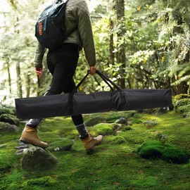 SUNCREAT Hammock Storage Bag Heavy Duty Hammock Cover - 58''L x 9''W - Portable Steel Hammock Stand Carrying Bag, Black