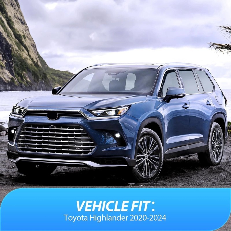 Nilight in Channel Window Deflectors for Highlander 2020-2024 Vent Window