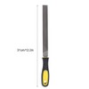 Metal File, 8in Steel File Professional Flat File Ergonomic Flat