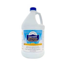 Lucasol Food Grade Hydrogen Peroxide 12% Concentrate, Multi-Purpose Cleaner & Laundry Bleach Alternative, Dilutable 1:3, No Additives, 1 Gallon (128 oz)