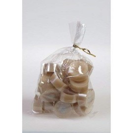 20 Original Danish Tea Lights Unscented in Acrylic Cup Coloured Sand