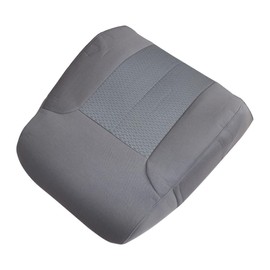 GXARTS Driver Side Replacement Top Lean Back Perforated Leather Seat Cover Gray Compatible with Ford F150 Lariat Crew-Cab X-Cab Single-Cab 4X4 2WD 2009 2010 2011 2012 2013 2014