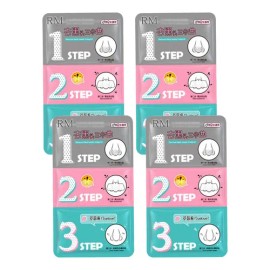 Set 4 Mascarilla 3 Pasos Elimina Punto Negros Tiras Nasales Tipo De Piel Mixta                                                                        