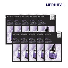 Mediheal PDRN Wrapping Serum Mask 10 Sheets (Pore & Elasticity) / 메디힐 피디알엔 랩핑 세럼 마스크 10매 (모공 탄력)