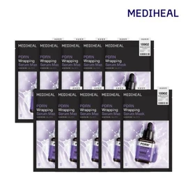 Mediheal PDRN Wrapping Serum Mask 10 Sheets (Pore & Elasticity) / 메디힐 피디알엔 랩핑 세럼 마스크 10매 (모공 탄력)