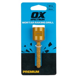 OX MRD-08 Spectrum Premium Series Mortar Raking Drill M14 Fitting - 8mm Dia & 45mm Length